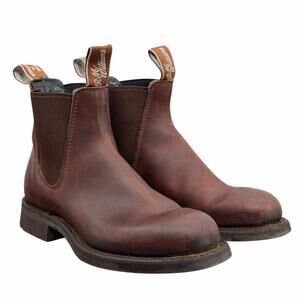 RM Williams Chelsea Boots Womens US 5.5 Brown Leather Gardener Rugged Workwear